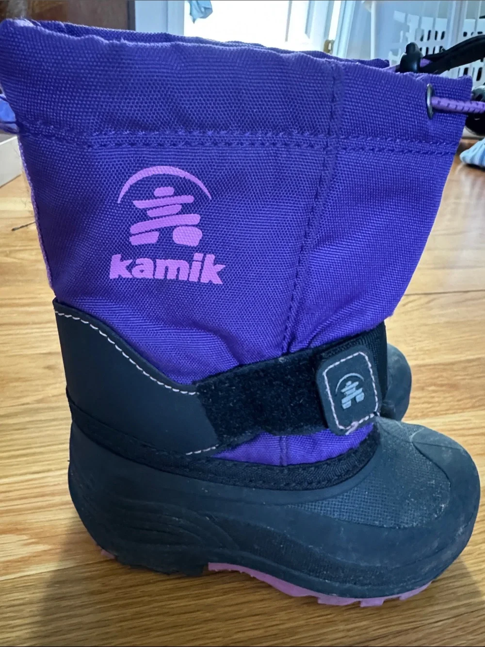 Kamik Purple and Pink Kids Snow Boots